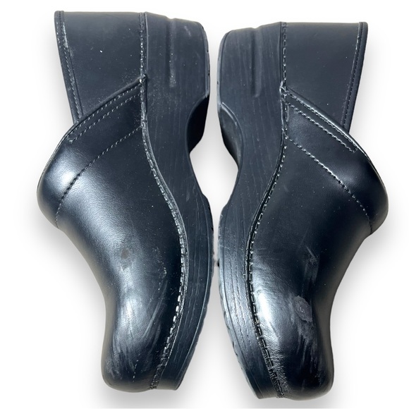 Dansko Black Leather Clogs - Picture 2 of 6